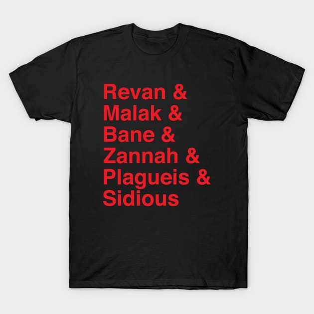 Sith Rule of Two Squad T-Shirt by DorkSideProductions